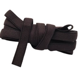 Lot de 50 mètres élastique 10 mm marron en bobine bobiné sur place a Batz sur mer allongement + 100 % forte élasticité