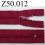 fermeture 50 cm bordeaux clair zip nylon