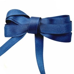 Le lot de 10 m de ruban couleur bleu satiné largeur 10 mm double face haut de gamme magnifique très solide