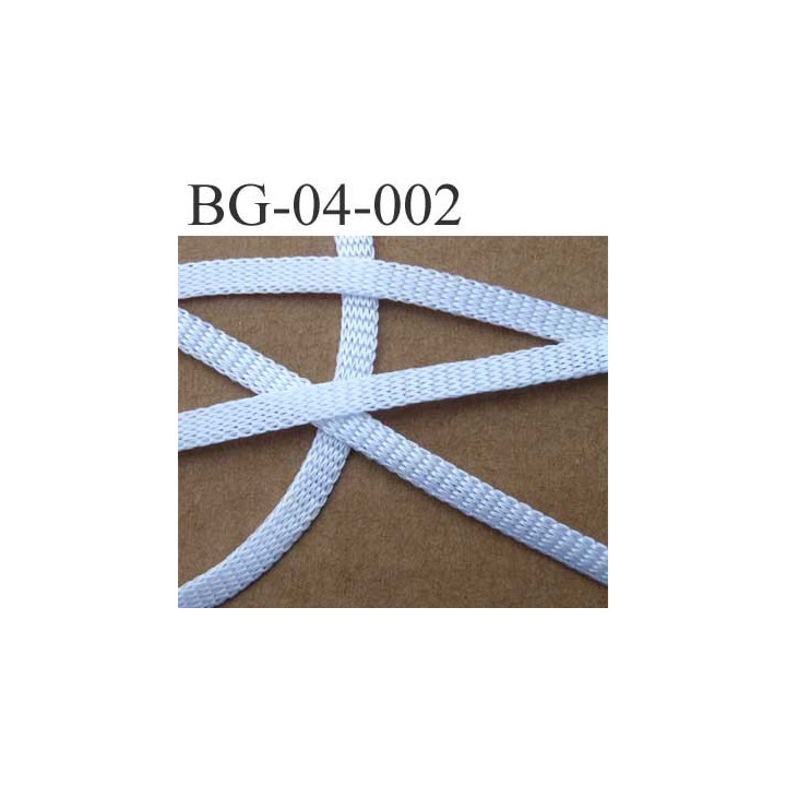 biais galon ruban couleur blanc lumineux largeur 4 mm en viscose le mètre