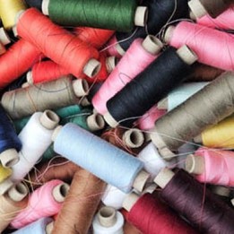 copy of EXCEPTIONAL 10 spools of 500 m thread sewing machine and hand thread polyester 120 random colors bobbled in France