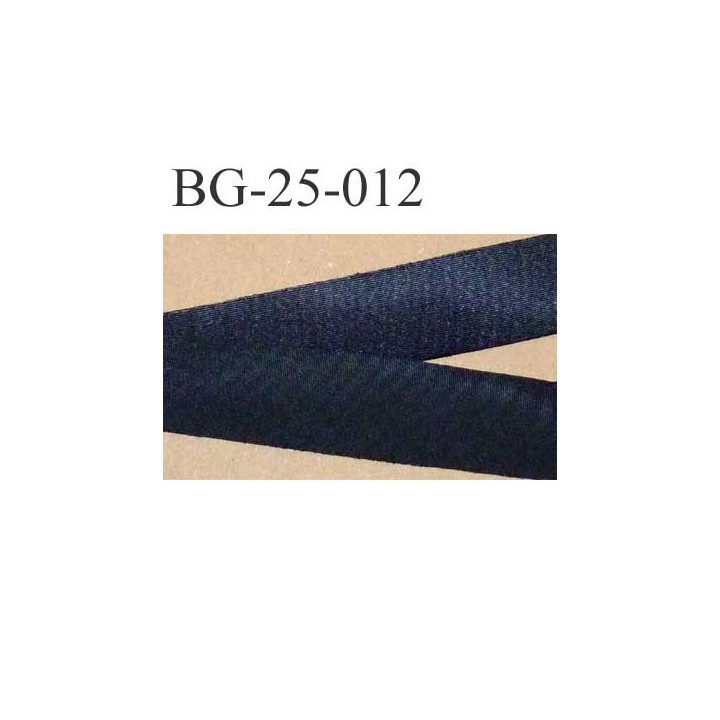 biais ruban galon a plat à plier couleur noir brillant largeur 2.5 cm le  mètre