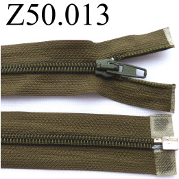 fermeture 50 cm vert kaki séparable zip nylon
