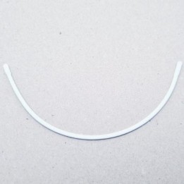 Armature 80 acier laqué blanc longueur total développé extérieur  de l'armature 190 mm largeur 2 extrémité 135 mm prix la pièce