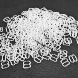copy of boucle de réglage réglette plastique transparent pour soutien gorge largeur totale11 mm largeur intérieur 8 mm prix à l'