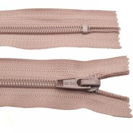 copy of fermeture éclair longueur 12 cm couleur vieux rose non séparable largeur 3.2 cm glissière nylon largeur 6.5 mm
