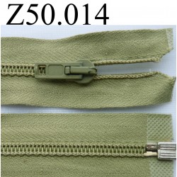 fermeture 50 cm vert kaki séparable zip nylon