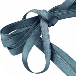 Le lot de 10 mètres de Galon ruban satiné largeur 6 mm couleur bleu tempête très très solide