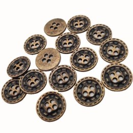 copy of copy of copy of copy of copy of copy of 25 boutons de 18 mm 4 trous couleur naturel et noir