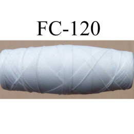 cocon bobine de fil polyamide épaisseur 70/2 couleur blanc écru longueur 200 mètres largeur du cocon 4 cm diamètre 1.5 cm