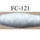 cocon bobine de fil nylon épaisseur 120/2 couleur blanc longueur 200 mètres largeur du cocon 4 cm diamètre 1.5 cm