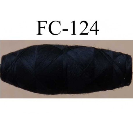 cocon bobine de fil polyamide fin couleur noir longueur 180 mètres largeur du cocon 3.3 cm diamètre 1 cm