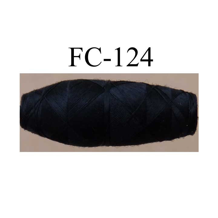 cocon bobine de fil polyamide fin couleur noir longueur 180 mètres largeur du cocon 3.3 cm diamètre 1 cm