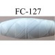 cocon bobine de fil polyester épaisseur 120/2 couleur blanc cassé longueur 200 mètres largeur du cocon 4 cm diamètre 1.5 cm