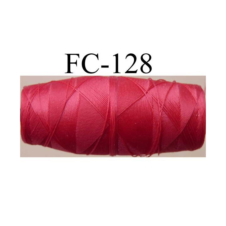 cocon bobine de fil nylon épaisseur 120/2 couleur rouge longueur 200 mètres largeur du cocon 4 cm diamètre 1.5 cm