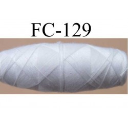 cocon bobine de fil polyester épaisseur 100 couleur blanc longueur 200 mètres largeur du cocon 4 cm diamètre 1.5 cm