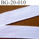 biais sergé coton galon ruban couleur blanc largeur 20 mm vendu au mètre