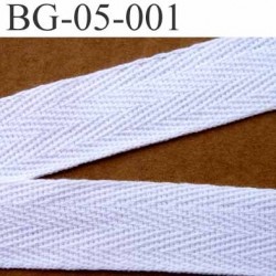 biais coton superbe souple et doux galon ruban couleur blanc largeur 5 mm vendu au mètre