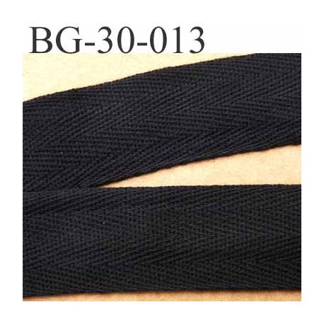 biais sergé 100 % coton superbe souple et doux galon ruban couleur noir largeur 30 mm vendu au mètre