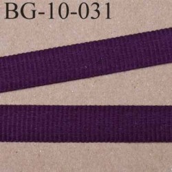 biais galon couleur prune violet foncé cotelé gros grain largeur 10 mm vendu au mètre