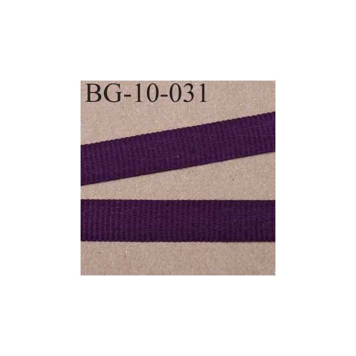 biais galon couleur prune violet foncé cotelé gros grain largeur 10 mm vendu au mètre