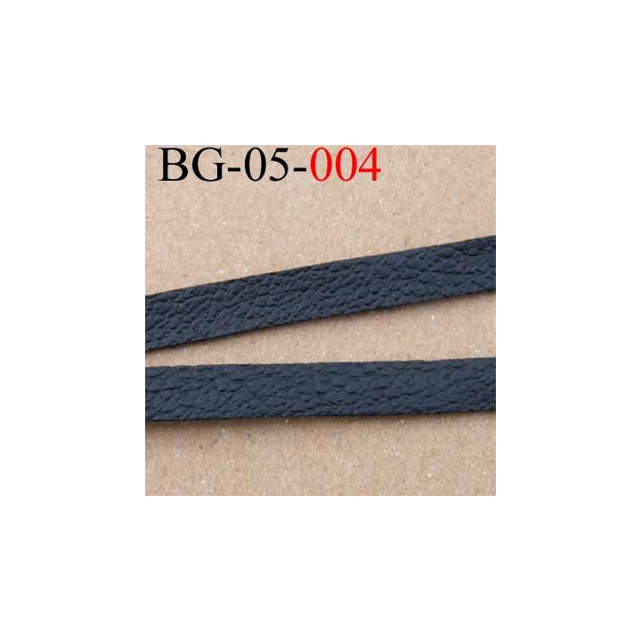 galon biais ruban façon cuir largeur 5 mm couleur noir vendu au mètre
