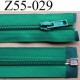 fermeture éclair longueur 55 cm couleur vert séparable largeur 3.2 cm zip glissière nylon largeur 6.5 mm curseur en métal