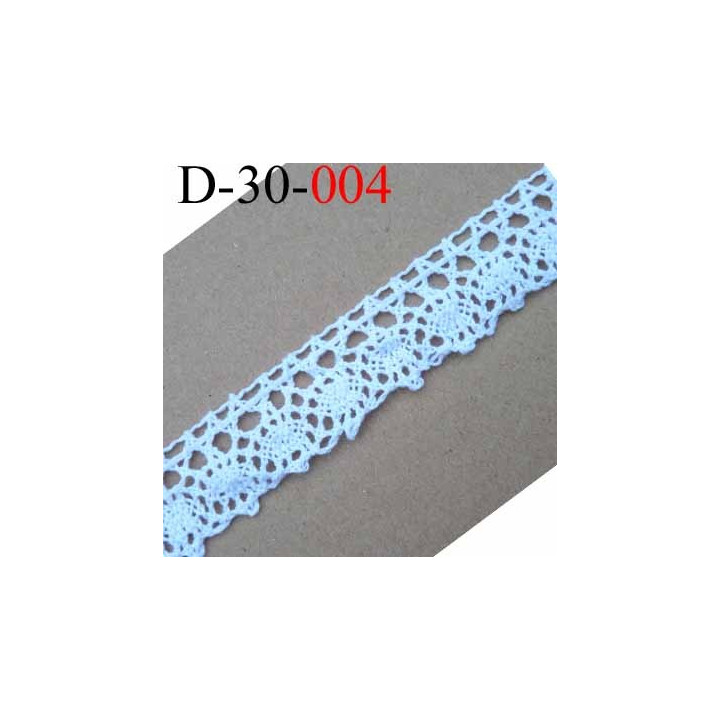 dentelle froncé crochet superbe en coton et avec  2 petits élastique en bordure  largeur 30 mm couleur blanc  vendue au mètre