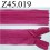 fermeture 45 cm rose fuchsia non séparable invisible 