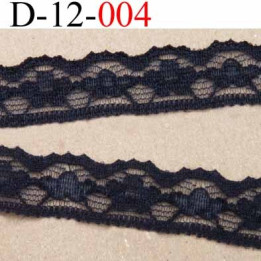 dentelle  galon synthétique noir largeur 12 cm vendu au mètre
