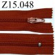 fermeture 15 cm rouille non séparable zip nylon