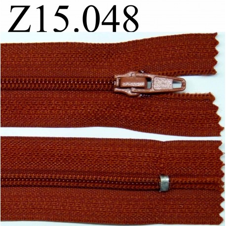 fermeture 15 cm rouille non séparable zip nylon