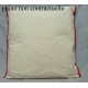 enveloppe coussin à broder toile écru coton motifs chats biais rouge