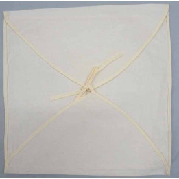enveloppe coussin à broder toile écru coton biais écru