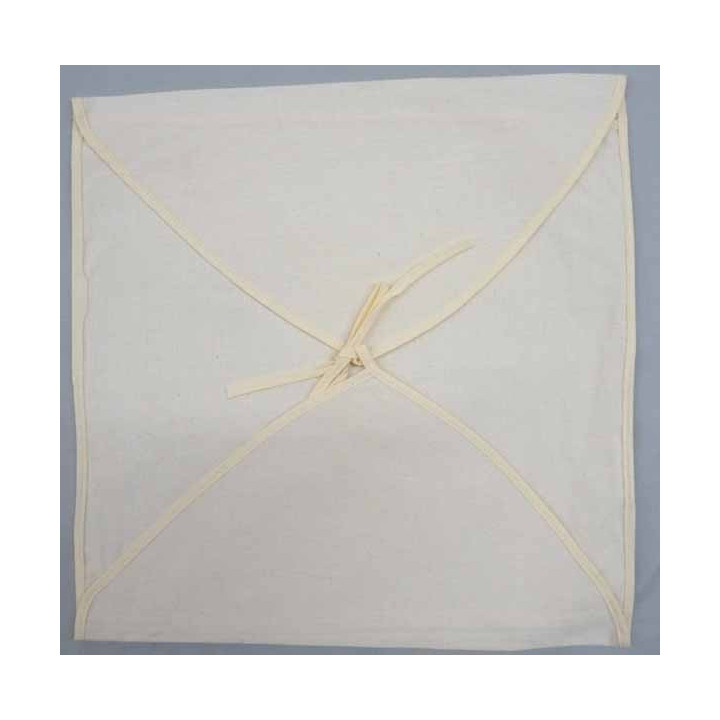 enveloppe coussin à broder toile écru coton biais écru