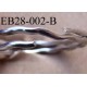 Boucle étrier anneau cranté métal chromé diamètre extérieur 2.8 cm diamètre intérieur 2.4 cm épaisseur 3 mm manille fermé 