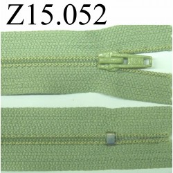 fermeture 15 cm vert non séparable zip nylon