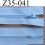 fermeture éclair longueur 35 cm couleur bleu très clair séparable largeur 2.5 cm glissière en nylon largeur 4 mm curseur métal
