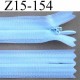 fermeture éclair invisible blanche longueur 15 cm couleur blanc non séparable zip nylon largeur 2.2 cm