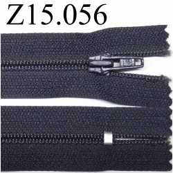 fermeture 15 cm bleu non séparable zip nylon