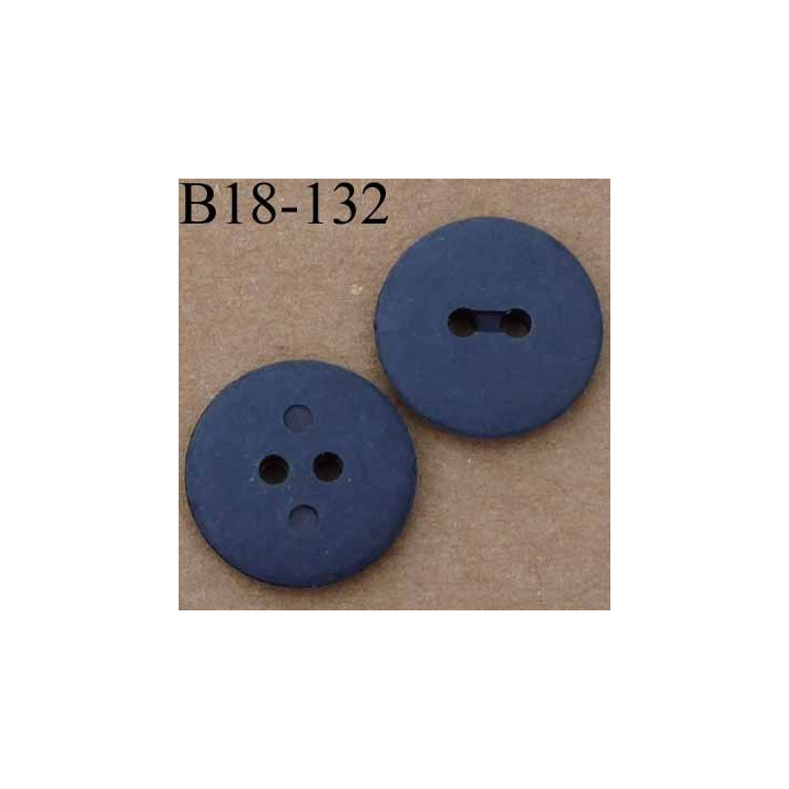 bouton 18 mm couleur noir 2 trous diamètre 18 mm