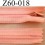 fermeture éclair invisible longueur 60 cm couleur rose orangé saumon non séparable largeur 2.2 cm glissière nylon largeur 4 mm