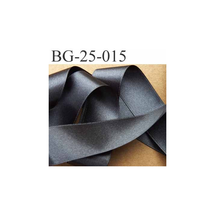 biais galon ruban satin couleur gris anthracite double face superbe largeur 25 mm vendu au mètre