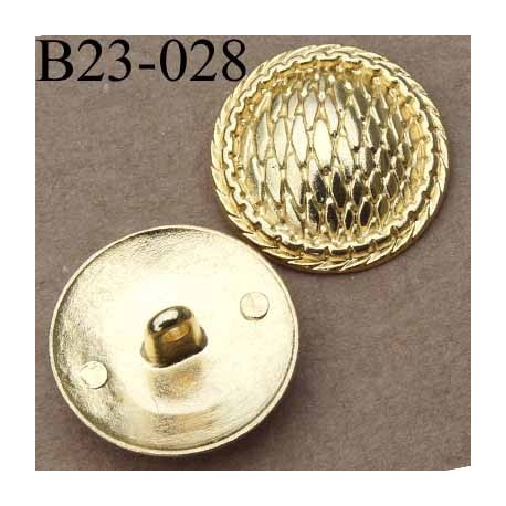 bouton 23 mm métal doré accroche un anneau diamètre 23 millimètres