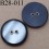 bouton 28 mm gris nacré et noir 2 trous diamètre 28 mm 