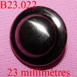 bouton 23 mm métal couleur acier accroche un anneau diamètre 23 millimètres