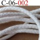 cordon en coton couleur blanc vraiment très très solide diamètre 6 mm vendu au mètre