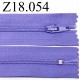 fermeture 18 cm violet non séparable zip nylon