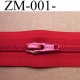 fermeture éclair de marque YKK au mètre couleur rouge un curseur au mètre largeur 27 mm largeur du zip 5 mm