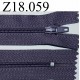 fermeture 18 cm violet parme non séparable zip nylon